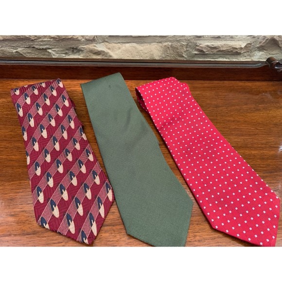 9 VTG Designer Ties Halston Izod JoS. A. Bank, Oscar Del, Brooks Br Cravatteria - Picture 2 of 10